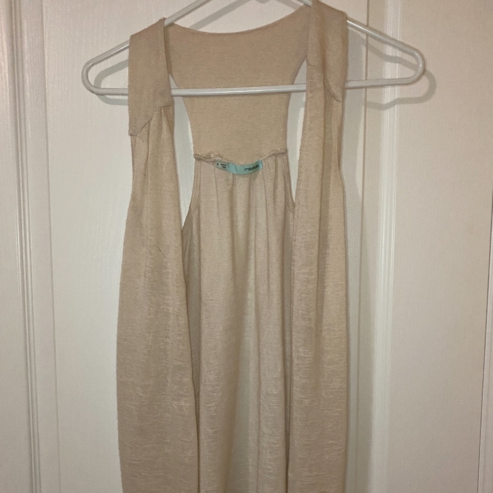 Maurices Sleeveless Cardigan